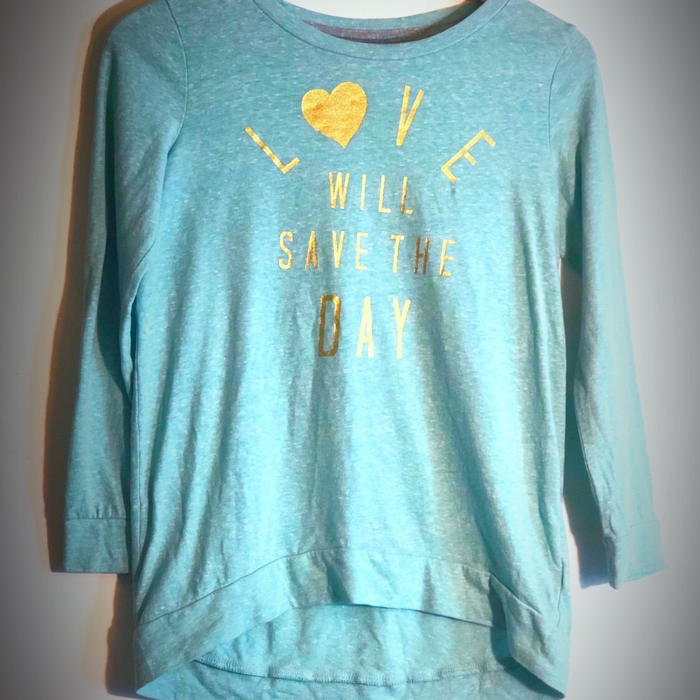 Old Navy Love long sleeve tee shirt 10-12 girls